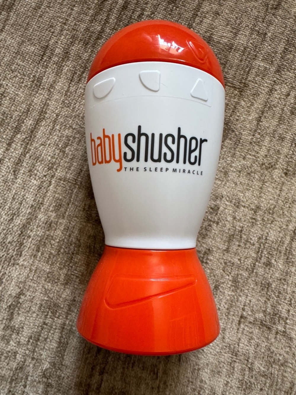 Baby Shusher Portable Sleep Soother in Orange and White
